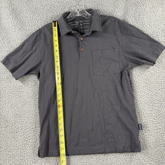 Patagonia Men's Cotton In Conversion Lightweight Polo Size Extra Small XS Gray - Picture 5 of 6